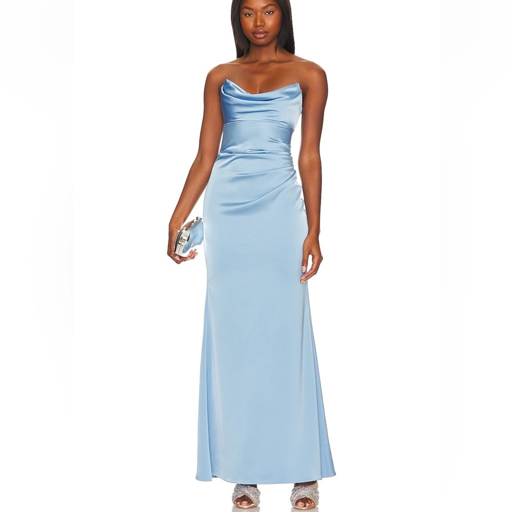 Katie May x Revolve Taylor Gown in French Blue
